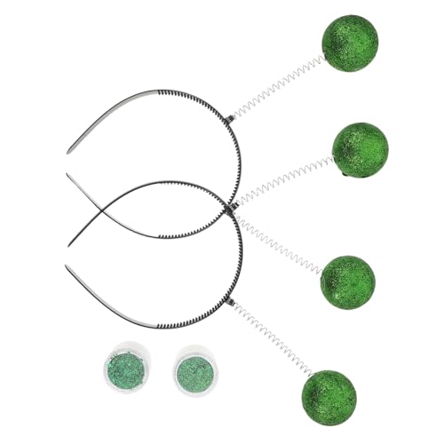 Toyvian 2 Sätze Grüne Glitzer Antenne Haarbänder Leichte Bequeme Kostüm Accessoires für Party Halloween und Verkleidung Geeignet für Erwachsene und Familienfest Toyvian 2 Sätze Grüne Glitzer Antenne Haarbänder Leichte Bequeme Kostüm Accessoires für Party Halloween und Verkleidung Geeignet für Erwachsene und Familienfest von Toyvian