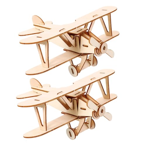 Toyvian 2 Sätze Holzflugzeug Puzzle Bausatz Realistisches DIY Modellflugzeug aus Holz Glatte Oberfläche Pädagogisches für Jungen und Mädchen Dekoratives Lernspielzeug Toyvian 2 Sätze Holzflugzeug Puzzle Bausatz Realistisches DIY Modellflugzeug aus Holz Glatte Oberfläche Pädagogisches für Jungen und Mädchen Dekoratives Lernspielzeug von Toyvian
