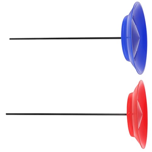 Toyvian 2 Sätze Jonglierende Hände Zirkusspielzeug weiche Spinnplatte Jonglierstock für Kleiner Jonglierstock Jonglierspielzeug Jonglierstöcke Balancebrett Teller jonglieren Plastik von Toyvian