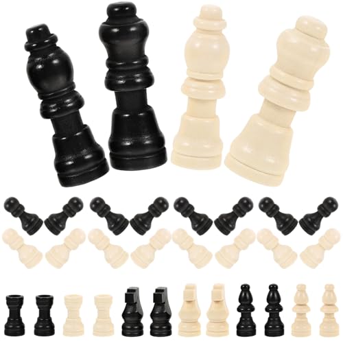 Toyvian 2 Sätze Mini Schachfiguren aus Holz Kleine Schachspielfiguren Ergonomisch Geformt für Schachbrett Ersatzteile und Lernspiele Handlich für Brettspiele und Toyvian 2 Sätze Mini Schachfiguren aus Holz Kleine Schachspielfiguren Ergonomisch Geformt für Schachbrett Ersatzteile und Lernspiele Handlich für Brettspiele und von Toyvian
