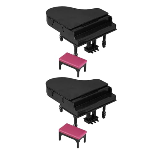 Toyvian 2 Sätze Miniatur Flügel Klavier und Hocker Set Teilig Miniatur Puppenhaus Musikinstrument Modell Dekoration für DIY Szenen Büro und Wohnkultur Toyvian 2 Sätze Miniatur Flügel Klavier und Hocker Set Teilig Miniatur Puppenhaus Musikinstrument Modell Dekoration für DIY Szenen Büro und Wohnkultur von Toyvian