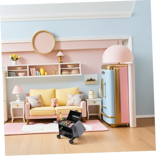 Toyvian 2 Sätze Miniatur Grillset aus Schwarzem Metall Stabiles Detailreiches Mini BBQ Modell für Puppenhausküchen Realistische Outdoor Spielküche Kreatives Zubehör für Rollenspiele Toyvian 2 Sätze Miniatur Grillset aus Schwarzem Metall Stabiles Detailreiches Mini BBQ Modell für Puppenhausküchen Realistische Outdoor Spielküche Kreatives Zubehör für Rollenspiele von Toyvian