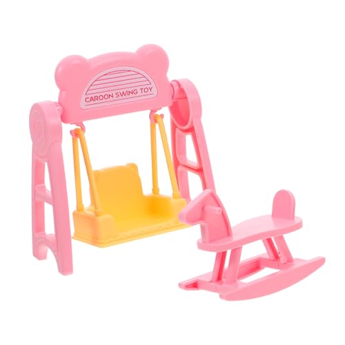 Toyvian 2 Sätze Miniatur Puppenhaus Möbel Spielhaus Zubehör DIY Schloss Schaukel und Schaukelpferd Puppenmöbel Bastelset für Kreative Rollenspiele Toyvian 2 Sätze Miniatur Puppenhaus Möbel Spielhaus Zubehör DIY Schloss Schaukel und Schaukelpferd Puppenmöbel Bastelset für Kreative Rollenspiele von Toyvian