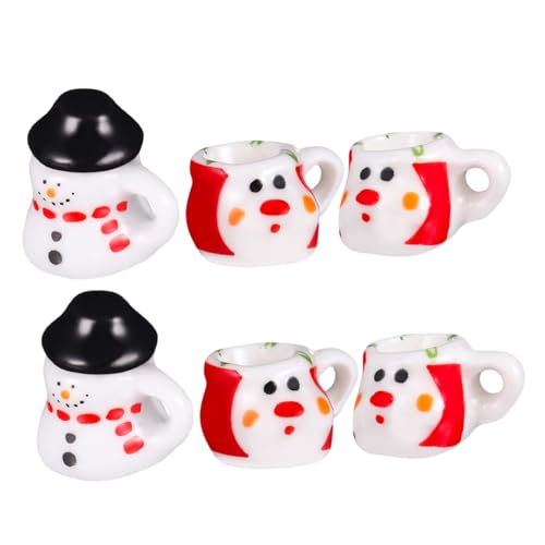 Toyvian 2 Sätze Miniatur Schneemann Tee Set Keramik Porzellan Puppenhaus Kleine Tassen Für DIY Küche Weihnachten Toyvian 2 Sätze Miniatur Schneemann Tee Set Keramik Porzellan Puppenhaus Kleine Tassen Für DIY Küche Weihnachten von Toyvian