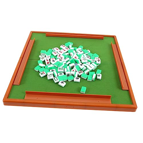 Toyvian 2 Sätze Reise Freizeit Mahjong Kollege famaliguy Mahjong Drucktechnologie Mahjong Spiele Mahjong-Spiel Mahjong-Tisch Spielzeuge entspannendes Mahjong-Kit zartes Mini-Mahjong Acryl von Toyvian