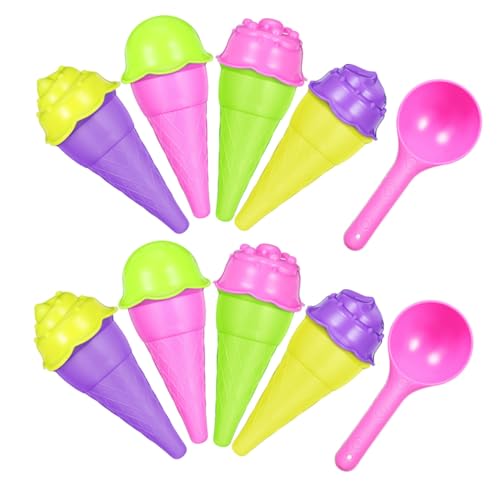 Toyvian 2 Sätze Sandspielzeug Eiscreme Molds mit Bunten Kunststoff Scoops Realistische Stapelbare Eistüten für Strand Sandkasten Leicht Tragbar Sicher für Kreatives Rollenspiel Draußen Toyvian 2 Sätze Sandspielzeug Eiscreme Molds mit Bunten Kunststoff Scoops Realistische Stapelbare Eistüten für Strand Sandkasten Leicht Tragbar Sicher für Kreatives Rollenspiel Draußen von Toyvian