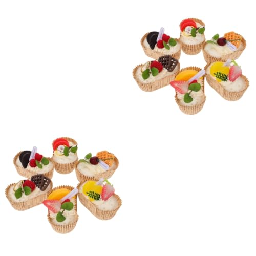 Toyvian 2 Sätze Simuliertes Brotmodell Realistische Donuts Simulationsbrotmodell Künstliches Obstdekor Künstliches Dessert Simulierte Donuts Gefälschte Sushi Fotografie Requisiten von Toyvian