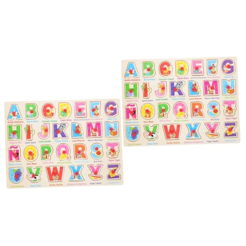 Toyvian 2 Sätze Spanisch Puzzle Spielzeug Für Kleinkinder Puzzles Spielzeug Für Kleinkinder Sprachpuzzle Passendes Spanisch Brett Puzzle Spielzeug Kleinkind Spielzeug Lernpuzzle von Toyvian