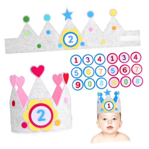 Toyvian 2 Sätze Teiliges Filz Kindergeburtstagskrone mit Austauschbaren Zahlen Leichte Geburtstagskrone für Jungen und Mädchen Weiche Hautfreundliche Partyhüte in Blau für Klassenzimmer Toyvian 2 Sätze Teiliges Filz Kindergeburtstagskrone mit Austauschbaren Zahlen Leichte Geburtstagskrone für Jungen und Mädchen Weiche Hautfreundliche Partyhüte in Blau für Klassenzimmer von Toyvian