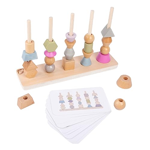 Toyvian 2 Sätze Vier Farben Spiel Spielzeuge Spielset Holz Passende Spielsachen Logisches Spielzeug Früherziehungsspielzeug Logikspiel Spielzeug Lernspielzeug Holz Hölzern Kind von Toyvian