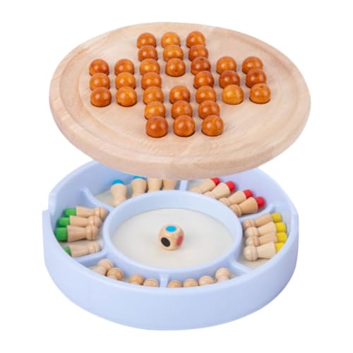 Toyvian 2 Sätze -in-Eins-Gedächtnis Schach Holz Schach Kinderspielzeug Spielset aus Holz Spielzeuge Logik-Trainingsspielzeug Requisiten für Schachspiele 2 in 1 Gedächtnisschach hölzern von Toyvian