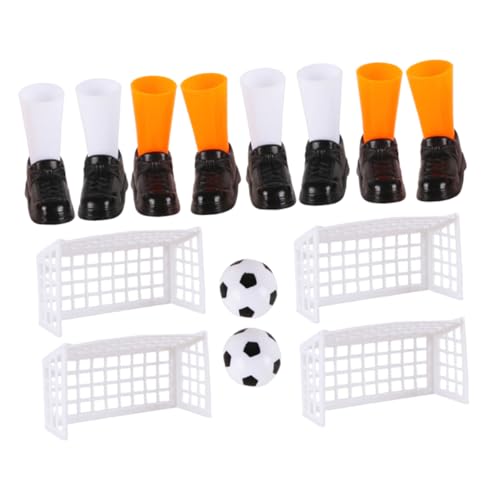 Toyvian 2 Satz Mini-fingerfußball Passendes Spielzeug Mini-tischfußball Tischfußball-fußballspiel Fingerfußballspiel Mini-fußball-fußballspiel Finger-Basketball-schießspiel Plastik von Toyvian