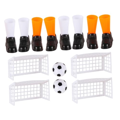 Toyvian Finger-fußball-spielset Für Jungen Und Mädchen 2 Packungen Mit 4 Toren 4 Paar Schuhen Für Sportbegeisterte von Toyvian