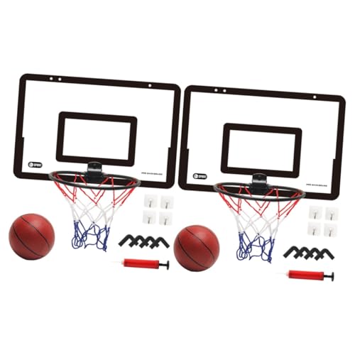 Toyvian 2 Sets Indoor Basketballkorb Outdoor Spielzeug Für Babys Zielspielzeug Für Tragbaren Basketballkorb Minikorb Basketball Über Der Tür Basketballkorb Basketballrahmen Aus von Toyvian