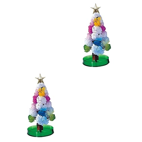 Toyvian 2 Stk Weihnachtsbaum wachsendes Spielzeug bücherregal dekoration weihnachts party ideas Lernspielzeug für Kinder Krippenschmuck für Kinder Desktop-Dekompressionsspielzeug von Toyvian