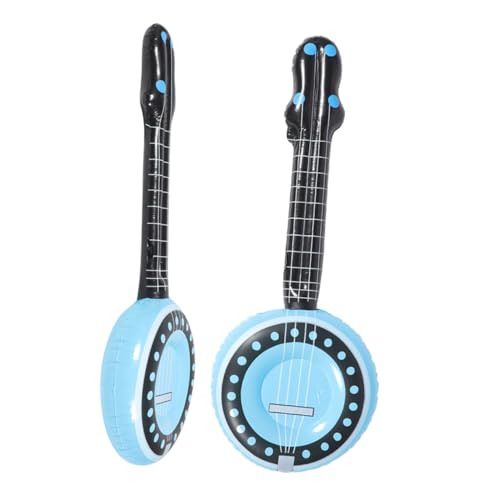 Toyvian 2 Stück Aufblasbares Musikinstrument aufblasbare Gitarre aufblasbare musikinstrumente Requisiten für Musikinstrumente aufblasbares Instrument -Banjo Banjo für von Toyvian