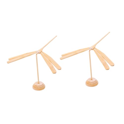 Toyvian 2 Stück Bambus Libelle Spielzeug Für Kinder Schreibtisch Balance Spielzeug Kinder Lernspielzeug Fliegendes Spielzeug Für Kinder Balance Libelle Bausteine von Toyvian