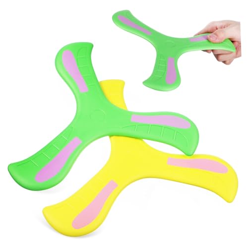 Toyvian 2 Stück Boomerang aus Eva Material Bunte Farben Gelb Grün Sicheres Outdoor Wurfspiel Hand Auge koordination und Schnellem Fangspaß Toyvian 2 Stück Boomerang aus Eva Material Bunte Farben Gelb Grün Sicheres Outdoor Wurfspiel Hand Auge koordination und Schnellem Fangspaß von Toyvian