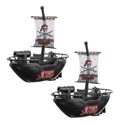 Toyvian 2 Stück Elektrisches Piratenschiff Badespielzeug für Schwimmfähiges Badewannenspielzeug aus Sicherem Kunststoff Interaktives Duschspielzeug für Kleinkinder Jungen Mädchen Toyvian 2 Stück Elektrisches Piratenschiff Badespielzeug für Schwimmfähiges Badewannenspielzeug aus Sicherem Kunststoff Interaktives Duschspielzeug für Kleinkinder Jungen Mädchen von Toyvian