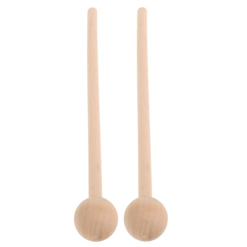 Toyvian 2 Stück Hammer Trommelstöcke Für Schlagzeug Percussion Schlägel Xylophon-schläger Glockenschlägel Percussion Trommelschlägel Percussion Schlagholzstöcke Hölzern Beige von Toyvian