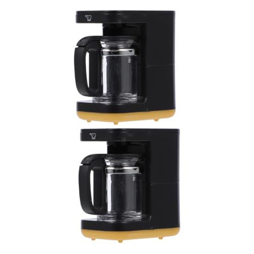 Toyvian 2 Stück Mini Kaffeemaschine Modell Mini Mini Espressomaschine Eiscreme Für Kleinkinder Kinderspielzeug Kaffeemaschine Spielzeughaus Toaster Kaffeekanne von Toyvian