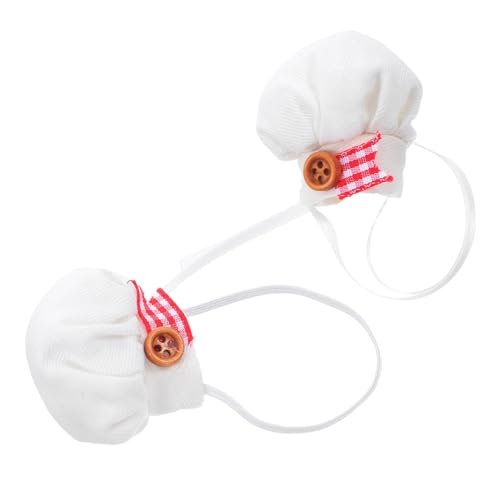 Toyvian 2 Stück Mini Kochmützen für Puppen Weiche Plüsch Kochmütze mit Elastischem Band und Band Puppenhut für Kleine Stofftiere Küchen Accessoire zum Ankleiden Toyvian 2 Stück Mini Kochmützen für Puppen Weiche Plüsch Kochmütze mit Elastischem Band und Band Puppenhut für Kleine Stofftiere Küchen Accessoire zum Ankleiden von Toyvian