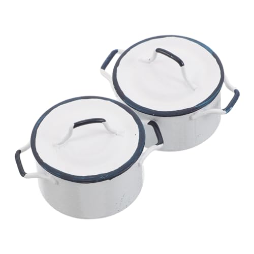 Toyvian 2 Stück Mini Küchenschmuck Mini-Küchenutensilien Miniatur-Szenendekoration für die Küche Puppenhauszubehör Metall Weiß Toyvian 2 Stück Mini Küchenschmuck Mini-Küchenutensilien Miniatur-Szenendekoration für die Küche Puppenhauszubehör Metall Weiß von Toyvian