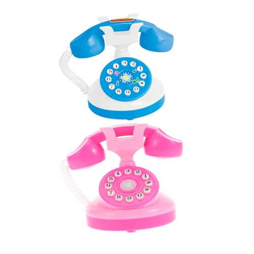 Toyvian Telefonspielzeug Für Mädchen Rollenspiel-Telefon Im Vintage-Design Lernspielzeug Für Kinder von Toyvian