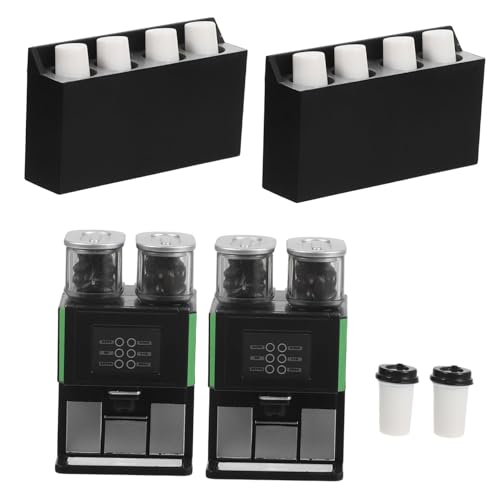 Toyvian 2 Stück Modell Einer Mini-Kaffeemaschine für Kleinkind -Espresso -Maschine Miniaturdekoration Spielzeugkaffeemaschine Kaffeemaschine für Plastik Schwarz Toyvian 2 Stück Modell Einer Mini-Kaffeemaschine für Kleinkind -Espresso -Maschine Miniaturdekoration Spielzeugkaffeemaschine Kaffeemaschine für Plastik Schwarz von Toyvian
