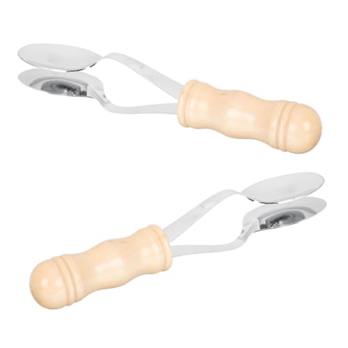 Toyvian 2 Stück Musiklöffel mit Holzgriff Percussion Instrument Einzigartiger Klarer Traditionelles Handinstrument für Party Familie Anfänger Geeignet Toyvian 2 Stück Musiklöffel mit Holzgriff Percussion Instrument Einzigartiger Klarer Traditionelles Handinstrument für Party Familie Anfänger Geeignet von Toyvian
