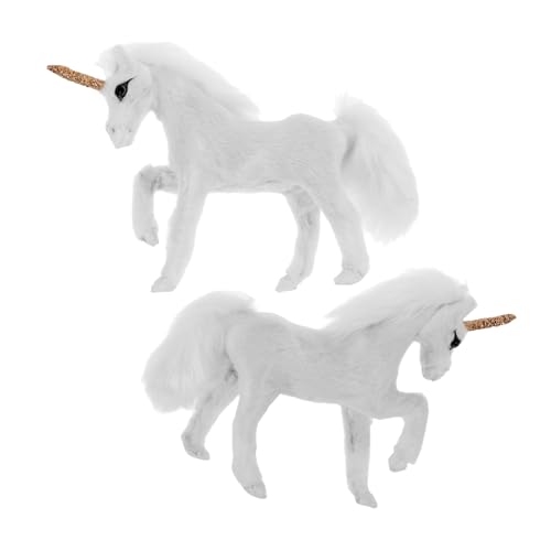Toyvian 2 Stück Realistische Einhorn Figuren Pelzige Miniatur Tierornamente für Wohnkultur Vielseitige Dekoration und Fotorequisiten Detailreiche Handgefertigte Einhorn Statuen Toyvian 2 Stück Realistische Einhorn Figuren Pelzige Miniatur Tierornamente für Wohnkultur Vielseitige Dekoration und Fotorequisiten Detailreiche Handgefertigte Einhorn Statuen von Toyvian
