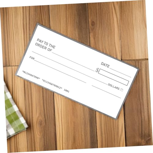 Toyvian 2 Stück Riesige Beschreibbare Wasserfeste Spiel und Präsentations Blanko Schecks für Partys Spenden Firmenevents Trockene Löschoberfläche Wiederverwendbar Toyvian 2 Stück Riesige Beschreibbare Wasserfeste Spiel und Präsentations Blanko Schecks für Partys Spenden Firmenevents Trockene Löschoberfläche Wiederverwendbar von Toyvian