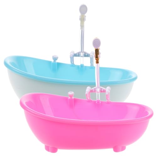 Toyvian 2 Stück Simulationsbadewanne Becher Thermal- Cocktailgläser Für Die Badewanne Joghurtschale Parfaitschale Schwimmbad Maschine Isolierte Tasse Hydro Blase Plastik Wiederverwendbar von Toyvian