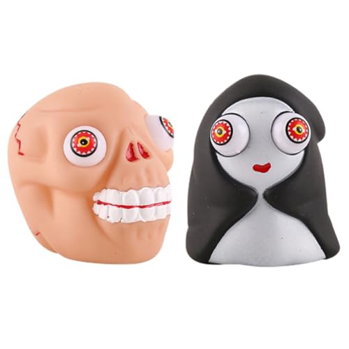 Toyvian 2 Stück Squeeze-Spielzeug, Stressbälle, Niedliches Spielzeug, Sensorische Bälle, Dekompression, Sensorische Entlastung, Spielzeug Für Die Augen von Toyvian