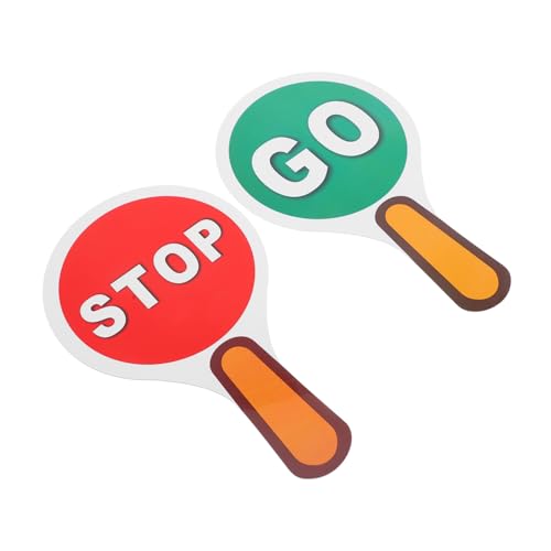 Toyvian 2 Stück Teiliges Doppelseitiges Handheld Stop Paddle mit Griff Grün Leicht und Tragbar für Verkehrssicherheit für Kindererziehung Unterricht und Spielende Verkehrserziehung Toyvian 2 Stück Teiliges Doppelseitiges Handheld Stop Paddle mit Griff Grün Leicht und Tragbar für Verkehrssicherheit für Kindererziehung Unterricht und Spielende Verkehrserziehung von Toyvian