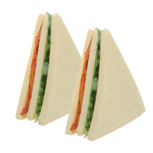 Toyvian 2stücke Kunstsandwich-Modell Für Lebensmittelpräsentation Realistisches Brot Für Fotografie-Requisiten Simulierte Sandwich-Dekoration Falsches Brot Für Küchen-Display Toyvian 2stücke Kunstsandwich-Modell Für Lebensmittelpräsentation Realistisches Brot Für Fotografie-Requisiten Simulierte Sandwich-Dekoration Falsches Brot Für Küchen-Display von Toyvian