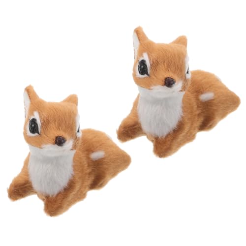 Toyvian 2 Stück Teiliges Plüsch Rentier Weihnachtsdeko Weiche Realistische Hirsch Figuren für Tisch Kamin Büro und Wohnzimmer Kompakte Sichere Weihnachtsdekoration für Familie und Party Toyvian 2 Stück Teiliges Plüsch Rentier Weihnachtsdeko Weiche Realistische Hirsch Figuren für Tisch Kamin Büro und Wohnzimmer Kompakte Sichere Weihnachtsdekoration für Familie und Party von Toyvian