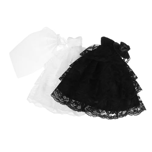 Toyvian 2 Stück Teiliges Puppen-hochzeitskleid Weiße und Schwarze Spitzen-tüllkleider Mini Brautkleider für Sammler Anime-inspirierte Miniatur Kostüme für Puppenhaus Dekoration und Toyvian 2 Stück Teiliges Puppen-hochzeitskleid Weiße und Schwarze Spitzen-tüllkleider Mini Brautkleider für Sammler Anime-inspirierte Miniatur Kostüme für Puppenhaus Dekoration und von Toyvian