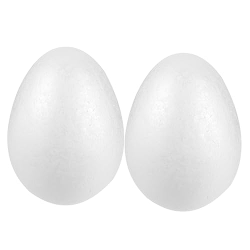 Toyvian 2 Stück Weiße Schaumeier zum Bemalen für Ostern DIY Bastelprojekte Robuste Feste Schaumeier für Kinderfestivals und Dekorationen Toyvian 2 Stück Weiße Schaumeier zum Bemalen für Ostern DIY Bastelprojekte Robuste Feste Schaumeier für Kinderfestivals und Dekorationen von Toyvian