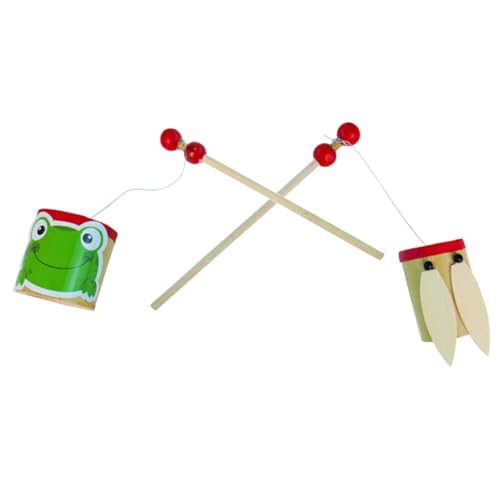 Toyvian 2 Stück Zikaden-Klangerzeuger musikinstrumente Musical Instruments sensorisches Lernspielzeug für Kleinkinder Musikalisches Aufklärungsspielzeug Bambus von Toyvian