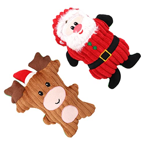 Toyvian 2 Stücke Weihnachten Vokalisierte Spielzeug Adorable Puppe Ornament Weihnachten Themen Schmuckstück von Toyvian