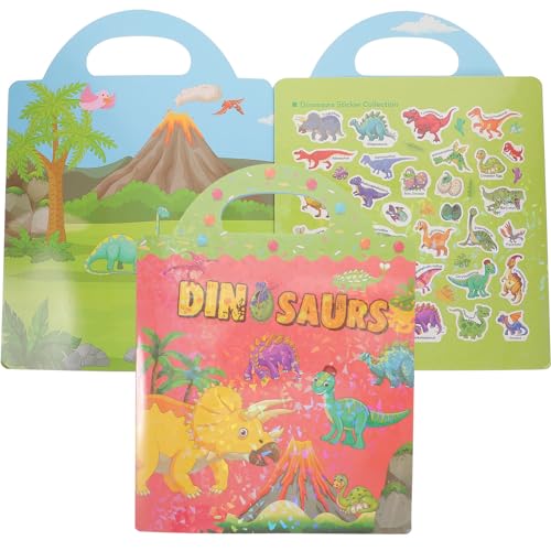 Toyvian 2 Szene Aufkleber Puzzlematte Dekorative Aufkleber Für Die Wand Papier Aufkleber Dinosaurier-Aufkleber Lustige Heimdekoration Kognitionsaufkleber PVC Colorful von Toyvian