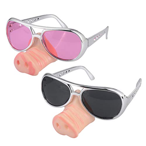 Toyvian 2 stücke Schwein nasenbrille Maske Halloween Party lustige Cosplay gläser Requisiten neuheit Schwein nasenmasken von Toyvian