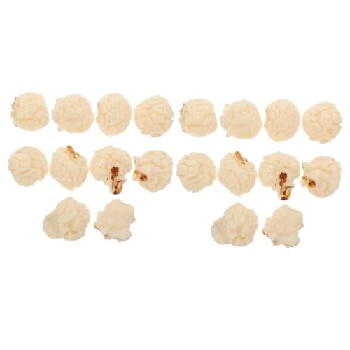 Toyvian 20 STK Künstliches Popcorn Künstliche Popcorn-Figur Popcorn-Modell Popcorn-Landschaft Gefälschtes Popcorn Popcorn-dekor Für Zuhause Simulations-Popcorn Schmuckverzierung PVC von Toyvian