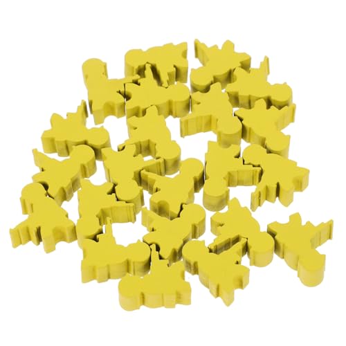 Toyvian 20 Stück Brettspiel Schachfiguren Schach Ersatzschach Für Brettspiel Tischmarker Spielfiguren Spielzubehör Spielkomponente Schachbrett Zubehör Holzschach von Toyvian