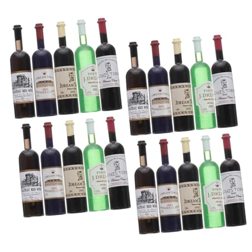 Toyvian 20 Stück Maßstab Realistische Kleine Rote Weinflaschen Kunststoff Dekoration für Puppenhaus Zubehör und Modellbau Toyvian 20 Stück Maßstab Realistische Kleine Rote Weinflaschen Kunststoff Dekoration für Puppenhaus Zubehör und Modellbau von Toyvian