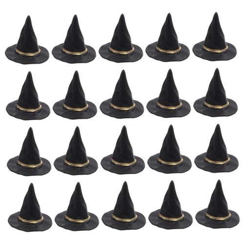 Toyvian 20 Stück Mini Hexenhüte Halloween Deko Schwarze Zauberer Hüte für DIY Puppenparty Tischdekoration Festlicher Bastelbedarf Toyvian 20 Stück Mini Hexenhüte Halloween Deko Schwarze Zauberer Hüte für DIY Puppenparty Tischdekoration Festlicher Bastelbedarf von Toyvian
