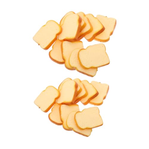 Toyvian 20 Stück Simuliertes Lebensmittelhandwerk gefälschtes realistisches Essen Toastbrot-Partydekorationen Kunstbrot simuliertes geschnittenes Brot Probieren Sie Essen Brotprop PVC Gelb Toyvian 20 Stück Simuliertes Lebensmittelhandwerk gefälschtes realistisches Essen Toastbrot-Partydekorationen Kunstbrot simuliertes geschnittenes Brot Probieren Sie Essen Brotprop PVC Gelb von Toyvian