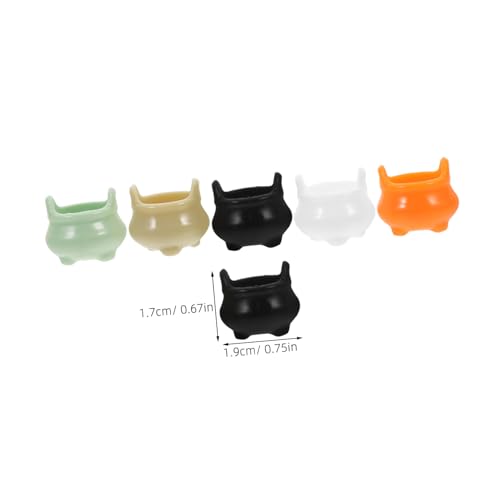 Toyvian 20 Stück Teiliges Mini aus Robustem Kunststoff Langlebige Halloween Partydeko Bunte Miniatur Kessel als Puppenhaus Zubehör und Festliche Tischdekoration Toyvian 20 Stück Teiliges Mini aus Robustem Kunststoff Langlebige Halloween Partydeko Bunte Miniatur Kessel als Puppenhaus Zubehör und Festliche Tischdekoration von Toyvian