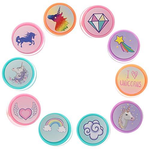 Toyvian 20-Teiliges Set Einhorn-Siegel bastelset basteln für Kid Toys Party jucarii pentru copii Toys Stempel für Cartoon-Siegelstempel Plastik von Toyvian